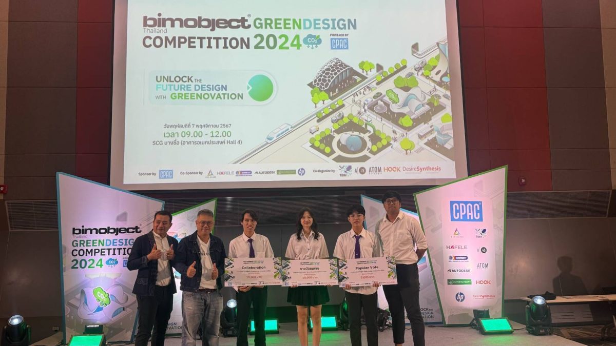 UP was recently recognized for its excellence in sustainable design, winning three prestigious awards at the BIMObject Green Design Competition 2024.