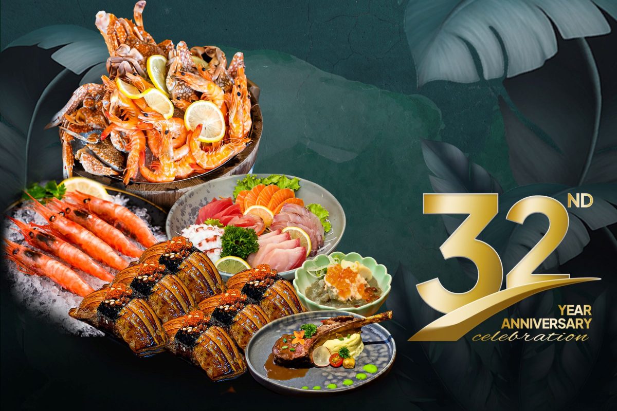 Celebrate 32nd birthday anniversary, all buffet gets 32% discount