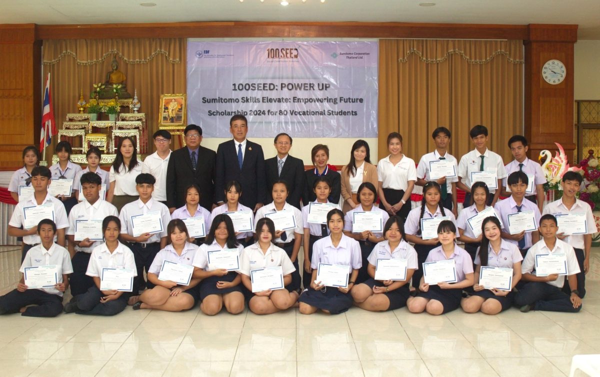 Sumitomo Corporation Thailand supports Thai vocational students' education through EDF Foundation