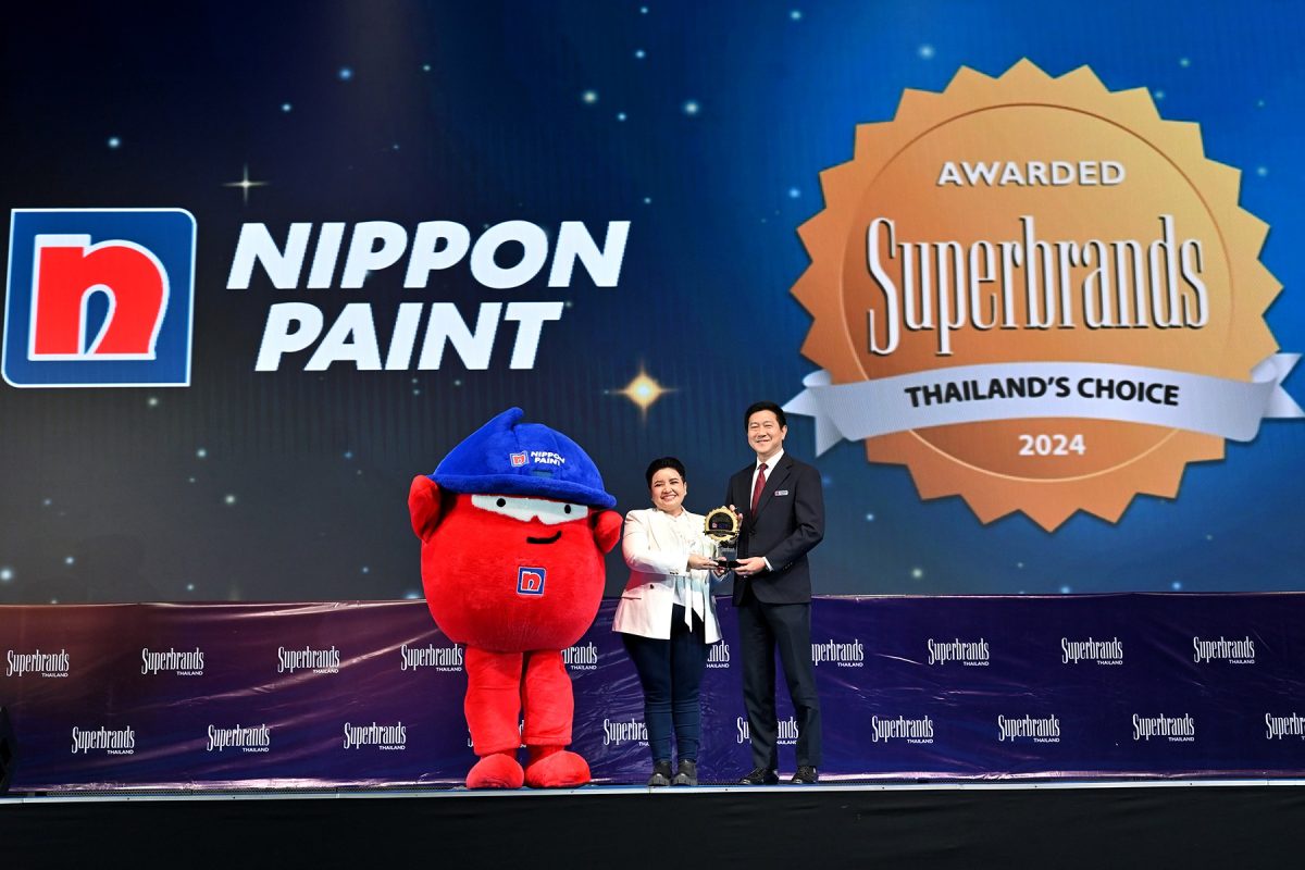 Nippon Paint Shines Bright, Wins Superbrands Thailand 2024 Award as the Best Decorative Coating of the Year, Affirming Its Place as Thailand's Most Trusted