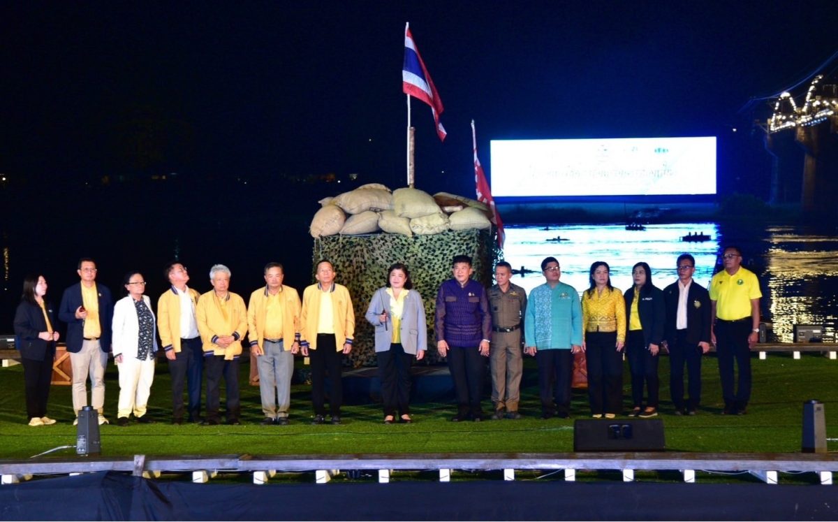 สุดยิ่งใหญ่ ! โดรนแปรอักษรสุดตระการตา ในงานสัปดาห์สะพานข้ามแม่น้ำแคว วช. ร่วม จ.กาญจนบุรี ส่งเสริมการท่องเที่ยวไทยด้วยเทคโนโลยีและนวัตกรรม