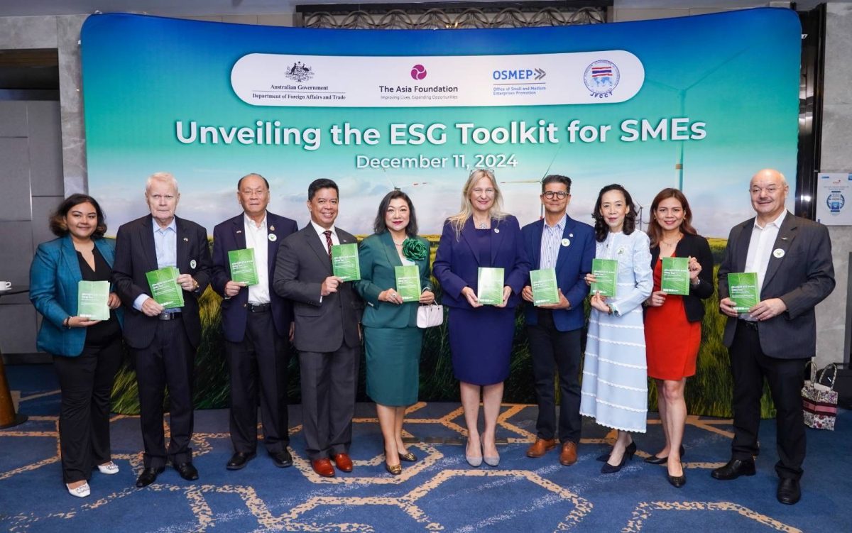 สสว.จับมือมูลนิธิเอเชียและพันธมิตร เปิดตัว คู่มือปฏิบัติ ESG สำหรับ SMEs ไทย สู่โอกาสในตลาดโลกสีเขียว