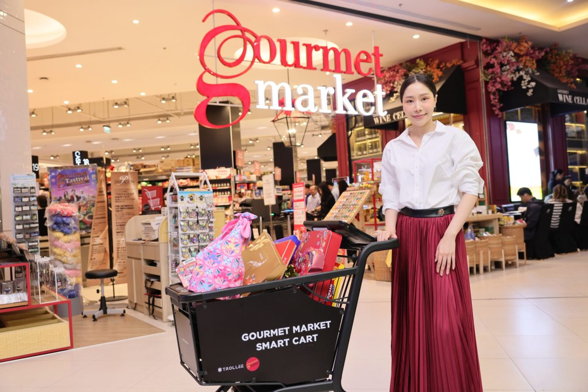 Introducing Thailand's First Gourmet Market Smart Cart Presents with Concept Shopping Made Easy at Once