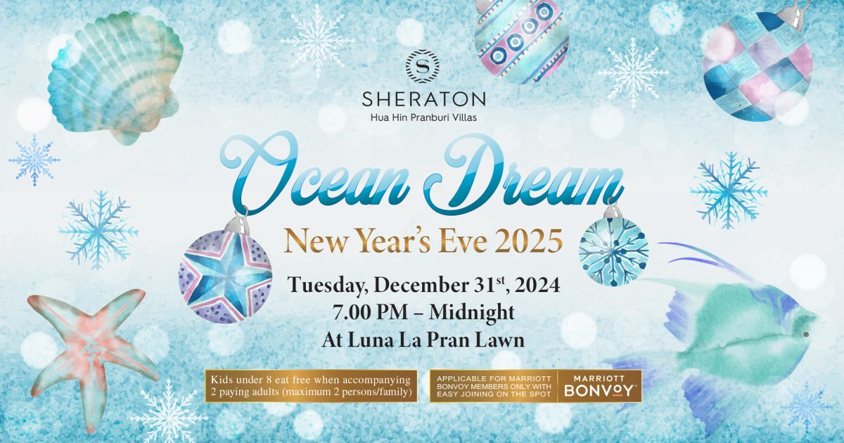 Celebrate a Festive Christmas and Sparkling New Year's Eve at Sheraton Hua Hin Pranburi Villas