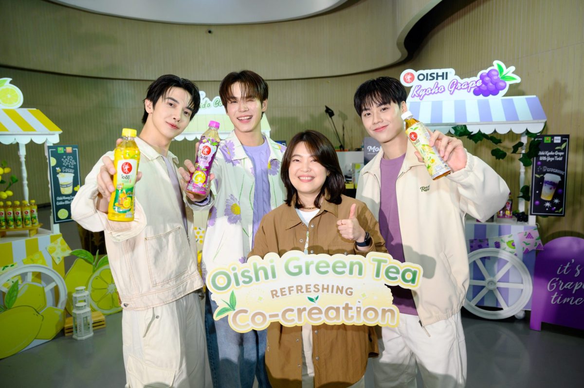 โออิชิ กรีนที ร่วมคอลแลปส์ 3 ร้านดัง กับแคมเปญใหม่ Refreshing Co-Creation by Oishi Green Tea ชวน Holiday Pastry นำโดย อิน สาริน