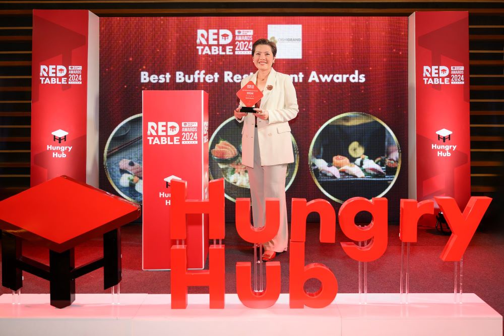 โออิชิ แกรนด์ คว้ารางวัล BEST BUFFET RESTAURANT จาก HUNGRY HUB RED TABLE AWARDS 2024