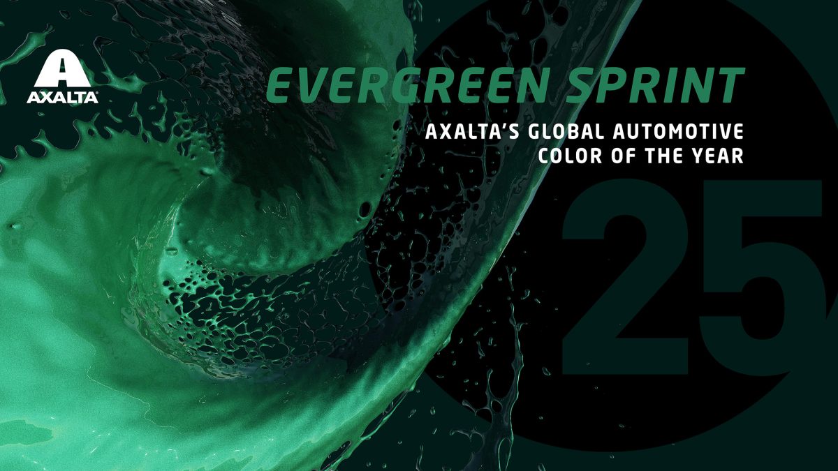 แอ็กซอลตา ประกาศเทรนด์สีรถยนต์ปี 2025 ได้แก่ สีเอเวอร์กรีน สปรินท์ (Evergreen Sprint)