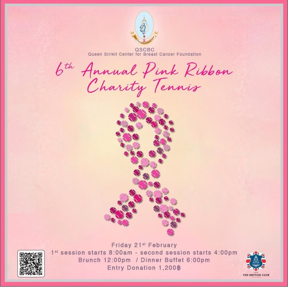 The 6th Annual Pink Ribbon Charity Tennis Challenge To Raise Funds for QSCBC Foundation