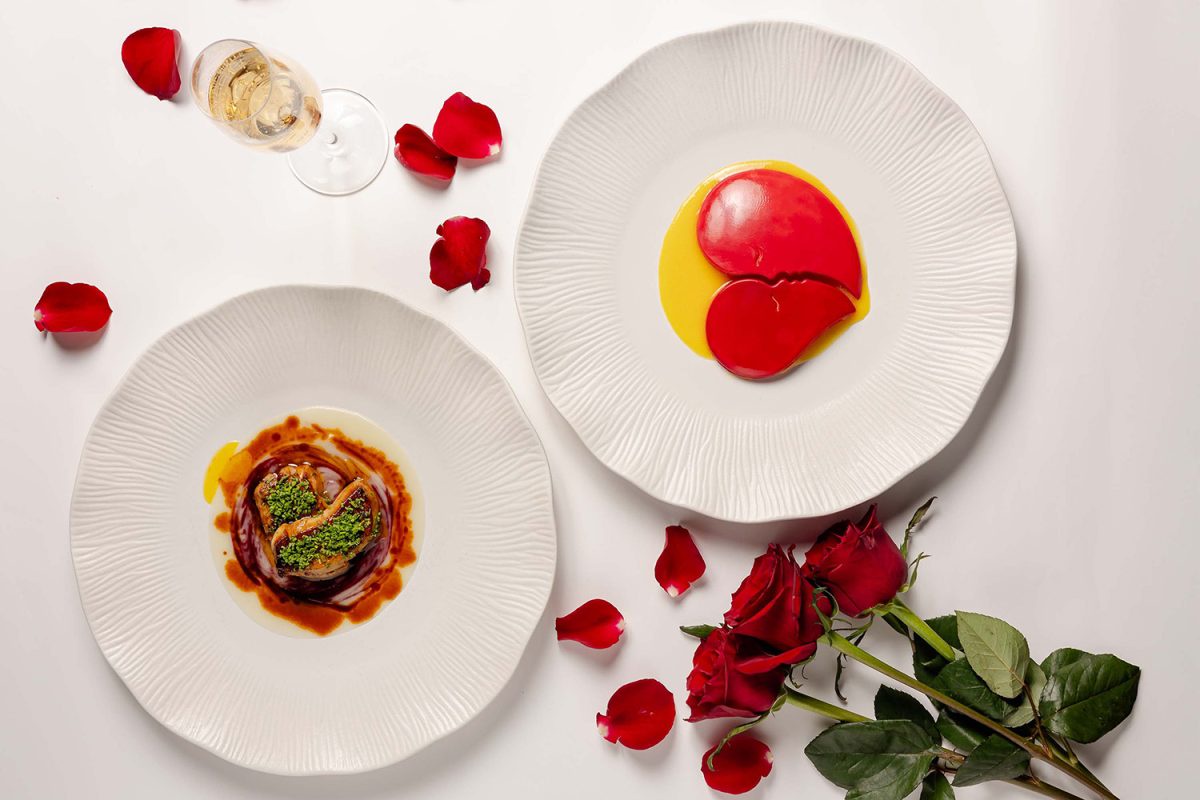 ChampagneCelebrate Love in the Sky with Red Sky's Exclusive Valentine's Day Menu