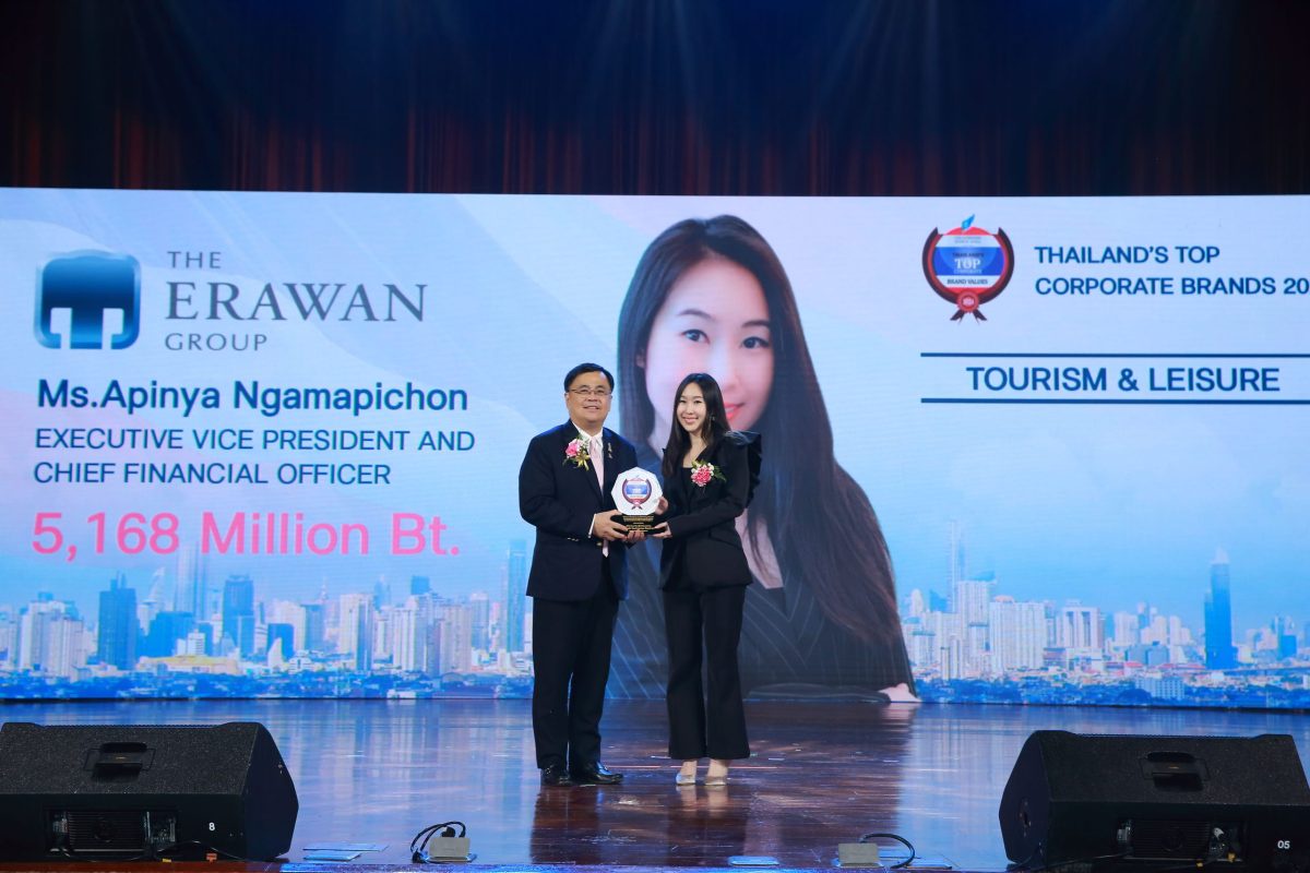 The Erawan Group PLC., recently received the Thailand's Top Corporate Brands 2024