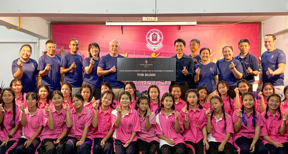 Four Seasons Resort Chiang Mai's 'Weave the Joy' Campaign Raises 30,000 THB for Wat Don Chan School