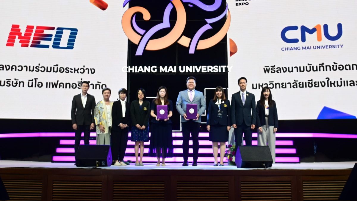 NEO Partners with Chiang Mai University to Create Next-Gen FMCG Products for Young Old and Gen Beta Consumers Reaffirming NEO as a Segment Creator Pioneering Innovations Suitable for Every Lifestyle