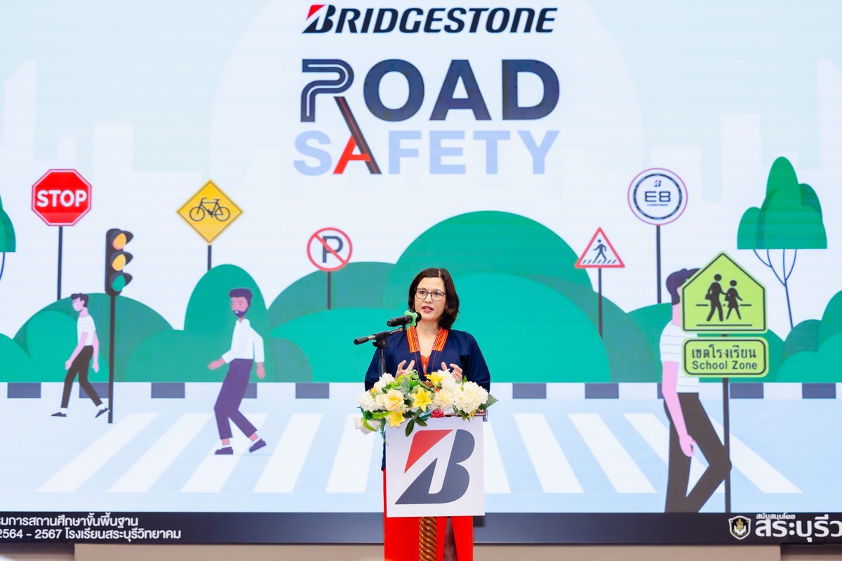 Bridgestone Continually Carries on Bridgestone Road Safety Program Year 4, Supporting New Generation to Turn Road Safety Concepts into Actions and Conducting Road Modifications Handover to Saraburi Witthayakhom School