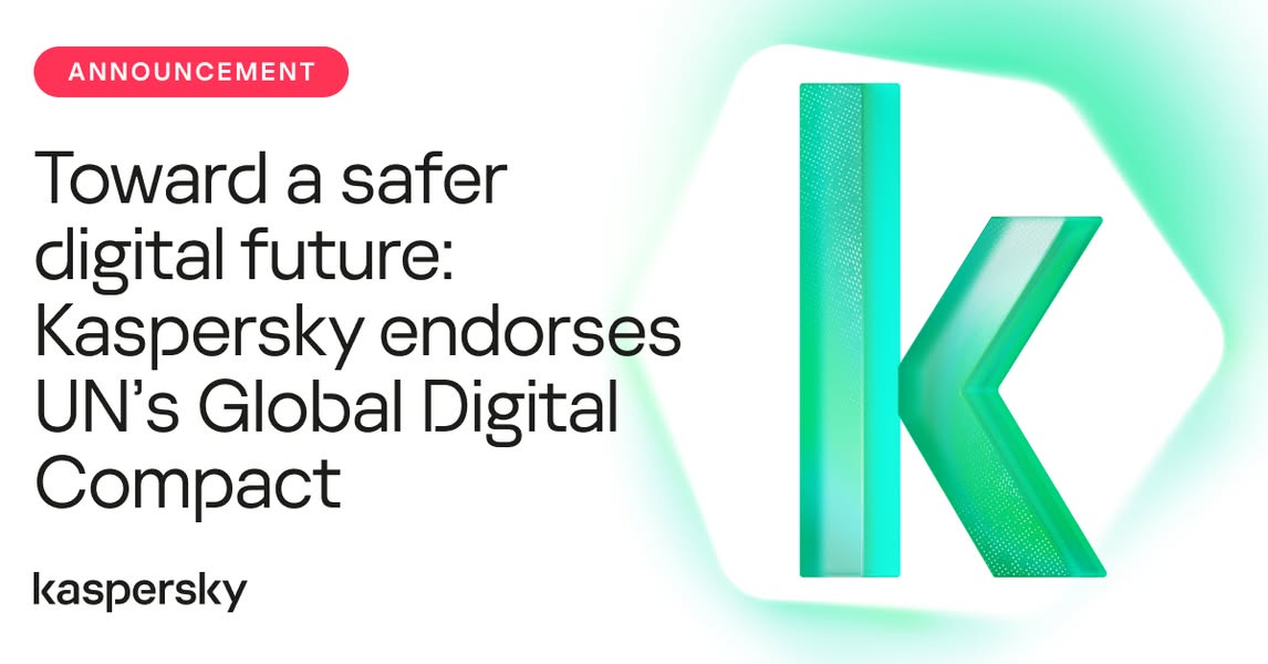 Kaspersky ร่วมข้อตกลงดิจิทัลระดับโลกของสหประชาชาติ มุ่งสู่อนาคตดิจิทัลที่ปลอดภัยยิ่งขึ้น