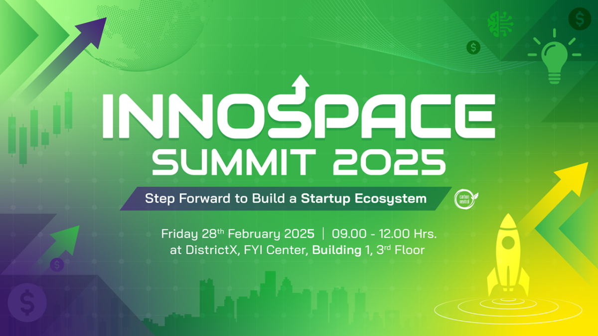 InnoSpace เตรียมจัดงาน InnoSpace Summit 2025 เดินหน้าสร้างระบบนิเวศสตาร์ทอัพไทยให้แข็งแกร่ง