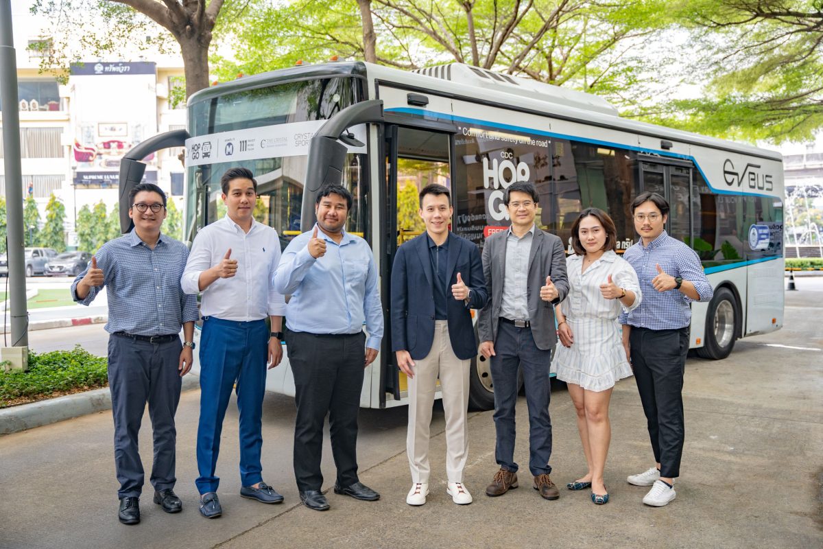 เปิดตัวรถโดยสารพลังงานไฟฟ้า ALLY HOP GO EV Shuttle Bus