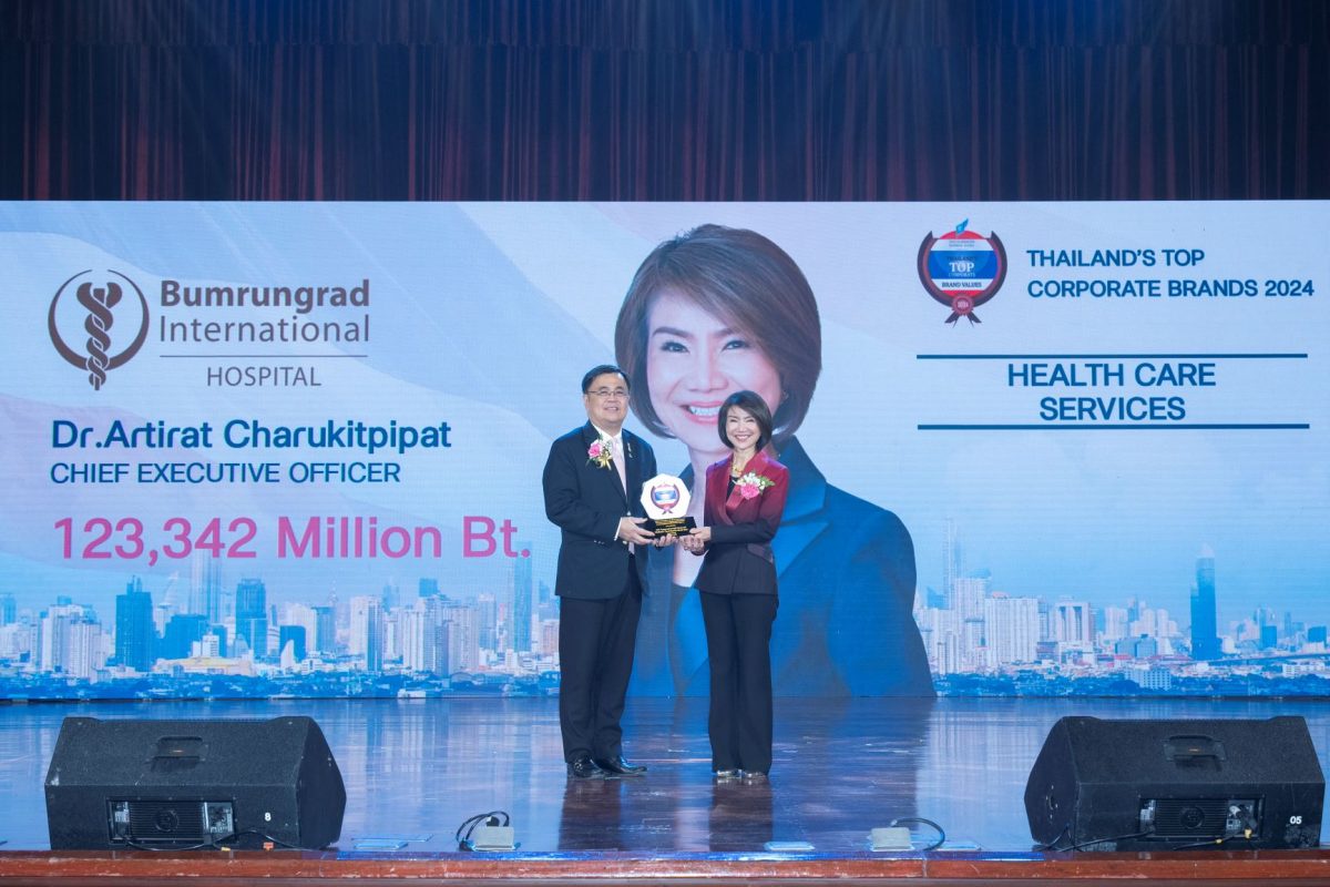 โรงพยาบาลบำรุงราษฎร์ คว้ารางวัล Thailand's Top Corporate Brands 2024 ต่อเนื่องเป็นปีที่ 2