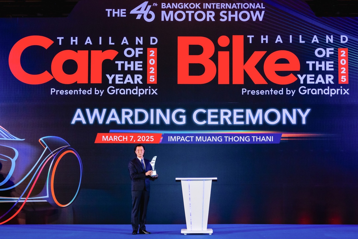 บริดจสโตนรับรางวัลทรงเกียรติ BEST SELLING TYRE โดยกรังด์ปรีซ์ 27 ปีซ้อน จากเวที CAR BIKE OF THE YEAR 2025 ครองความแข็งแกร่งต่อเนื่องในตลาดยางรถยนต์