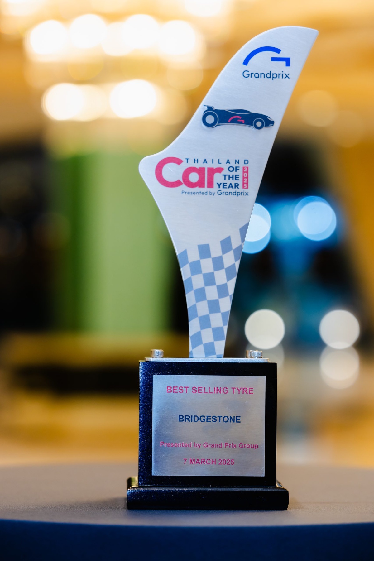 บริดจสโตนรับรางวัลทรงเกียรติ BEST SELLING TYRE โดยกรังด์ปรีซ์ 27 ปีซ้อน จากเวที CAR BIKE OF THE YEAR 2025 ครองความแข็งแกร่งต่อเนื่องในตลาดยางรถยนต์