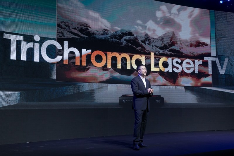 ฟิชเชอร์ ยวี่ ประธานไฮเซ่นส์ ประกาศนำ Laser TV เข้าสู่ยุค TriChroma ในปี 2021